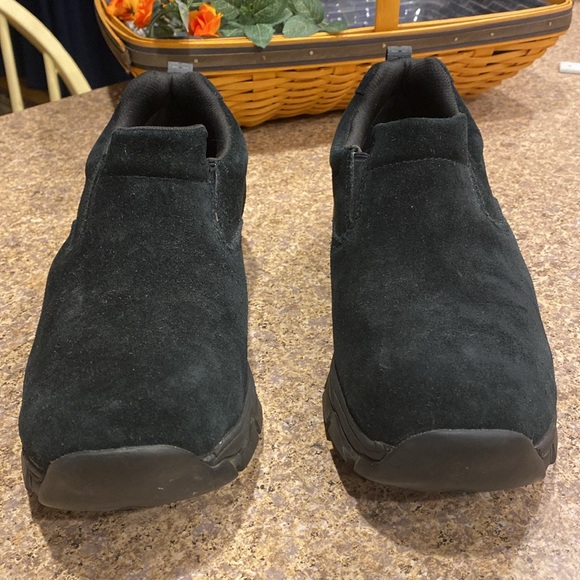 L.L. Bean Insulated Comfort Mocs With Arctic Grip Suede Vibram 11 Medium Black - Picture 3 of 17